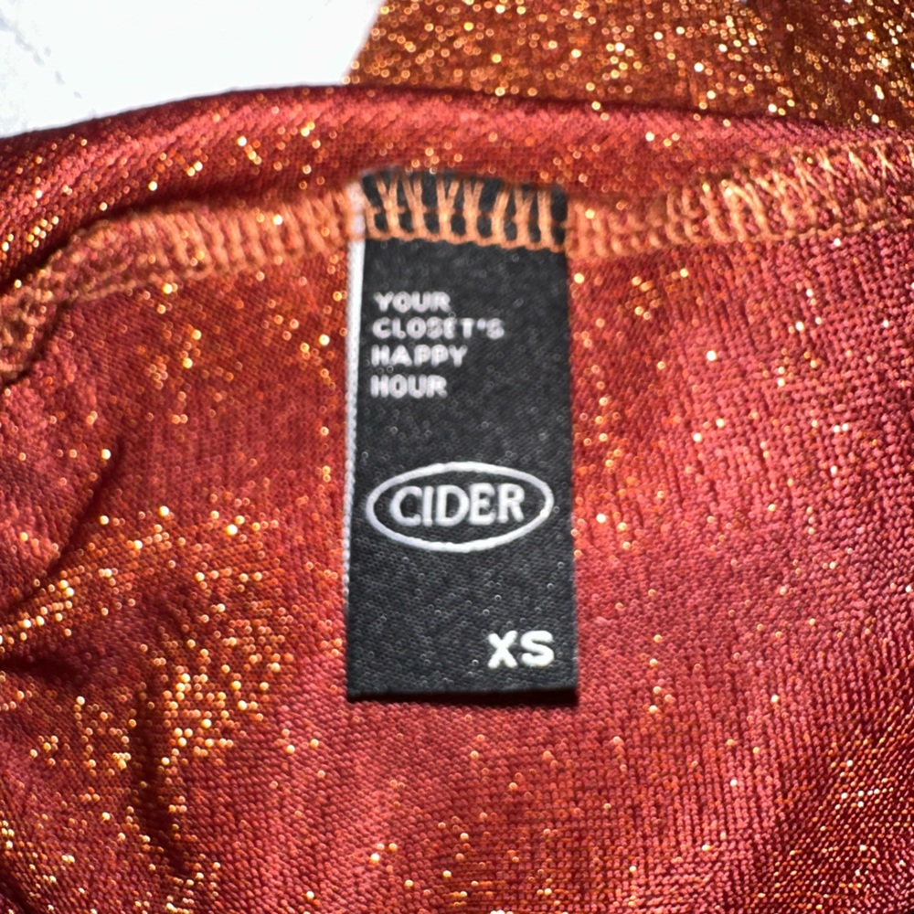 Cider Shimmering Copper Dress - Picture 3 of 4